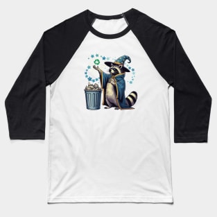 Raccoon Recycling Trash Baseball T-Shirt